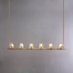 Lustre linéaire Pauillac à 60 pouces avec verres coniques