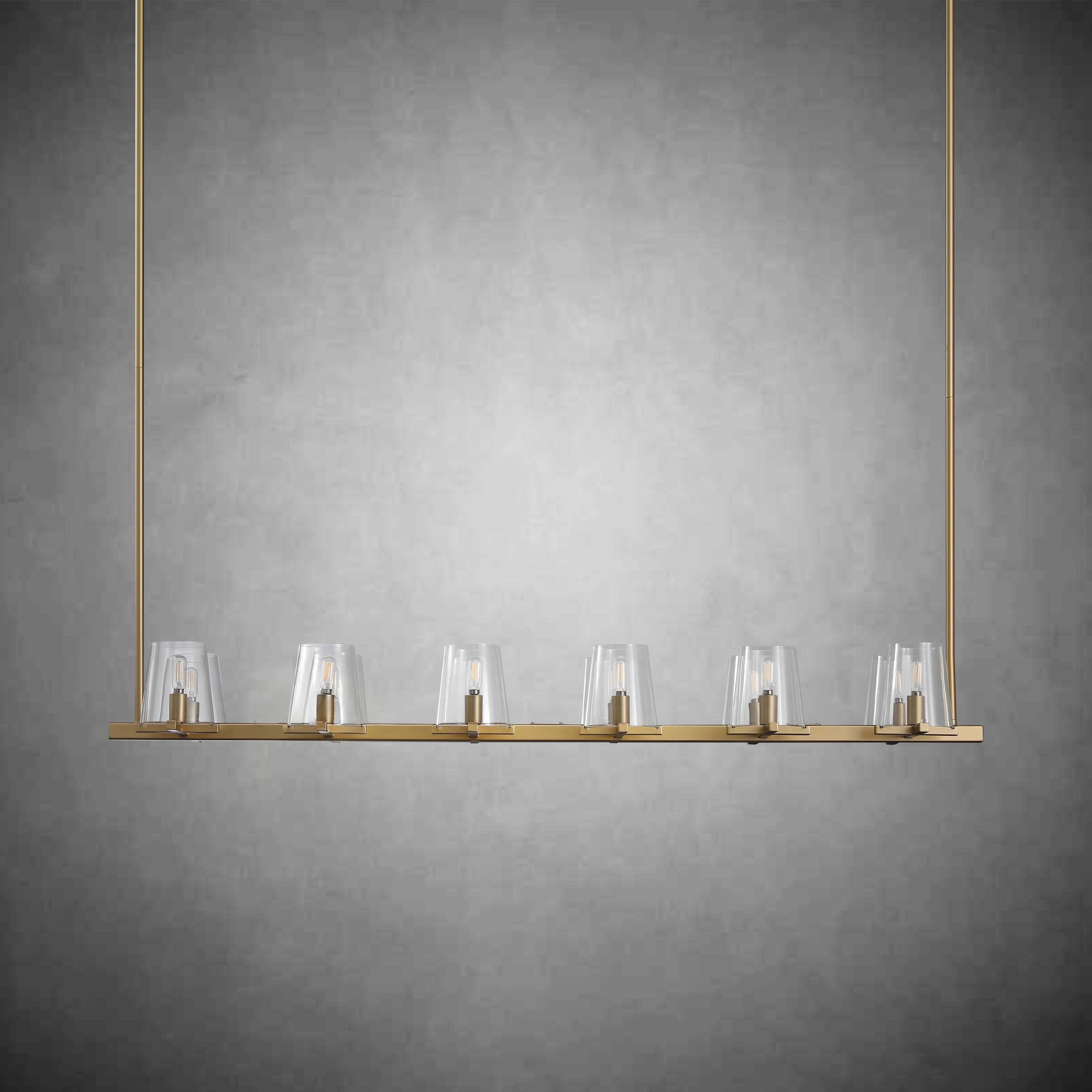 60 Inch Hurricane Candle Linear Chandelier - Pauillac