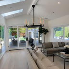 48 Inch Fluted Glass Candlestick Round Chandelier - Cannele