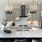 Fluted-Glass Candlestick Pendant Light - Cannele