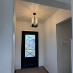 12 Inch Fluted Glass Candlestick Pendant Light - Cannele