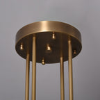 72 Inch Fluted-Glass Candlestick Round Chandelier - Cannele