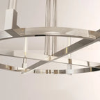 48 Inch Fluted Glass Candlestick Round Chandelier - Cannele