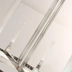 48 Inch Fluted Glass Candlestick Round Chandelier - Cannele