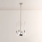 12 Inch Fluted Glass Candle Pendant Light - Cannele