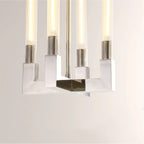 12 Inch Fluted Glass Candle Pendant Light - Cannele