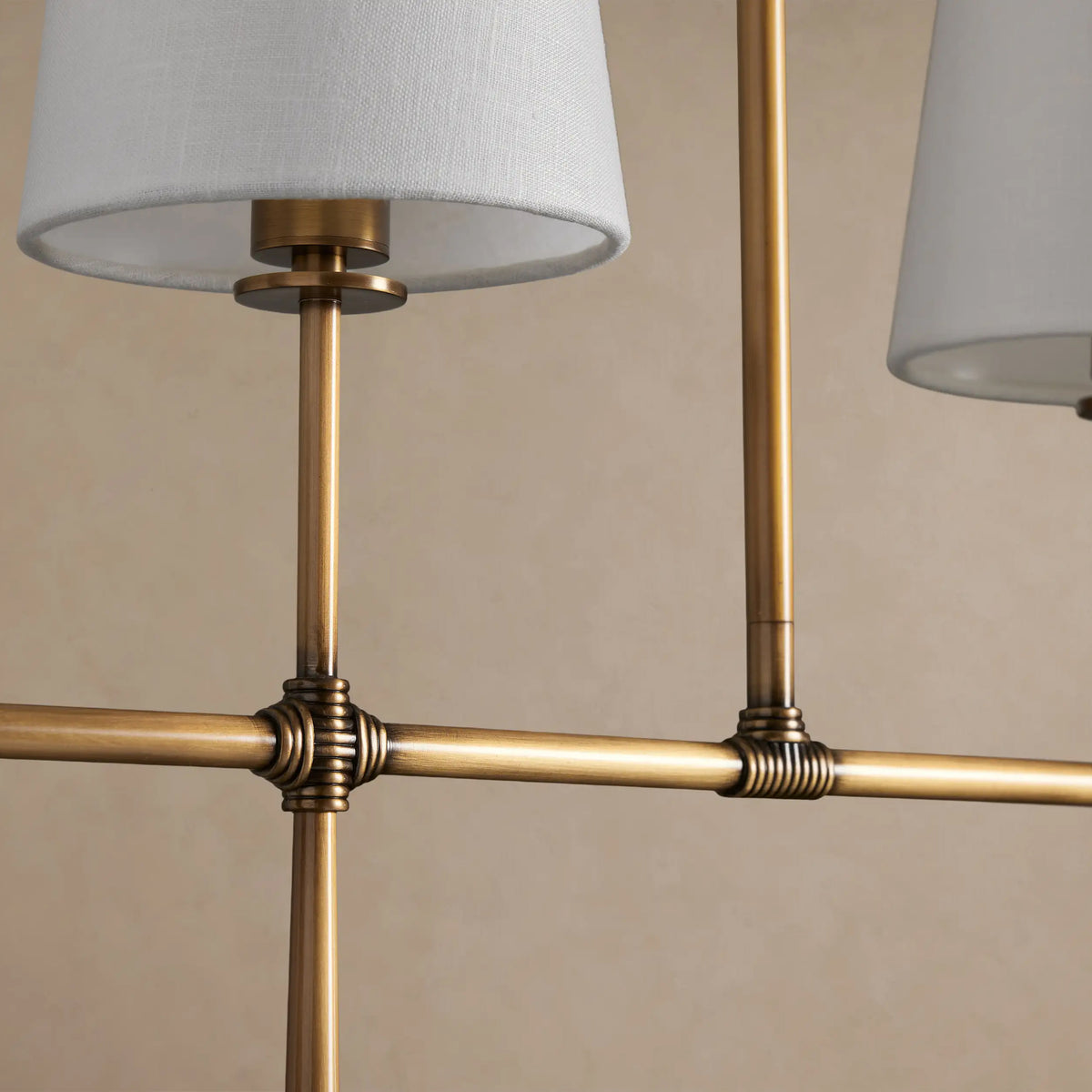 127 cm Fabric Shade Linear Chandelier - Rhodes