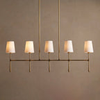 127 cm Fabric Shade Linear Chandelier - Rhodes