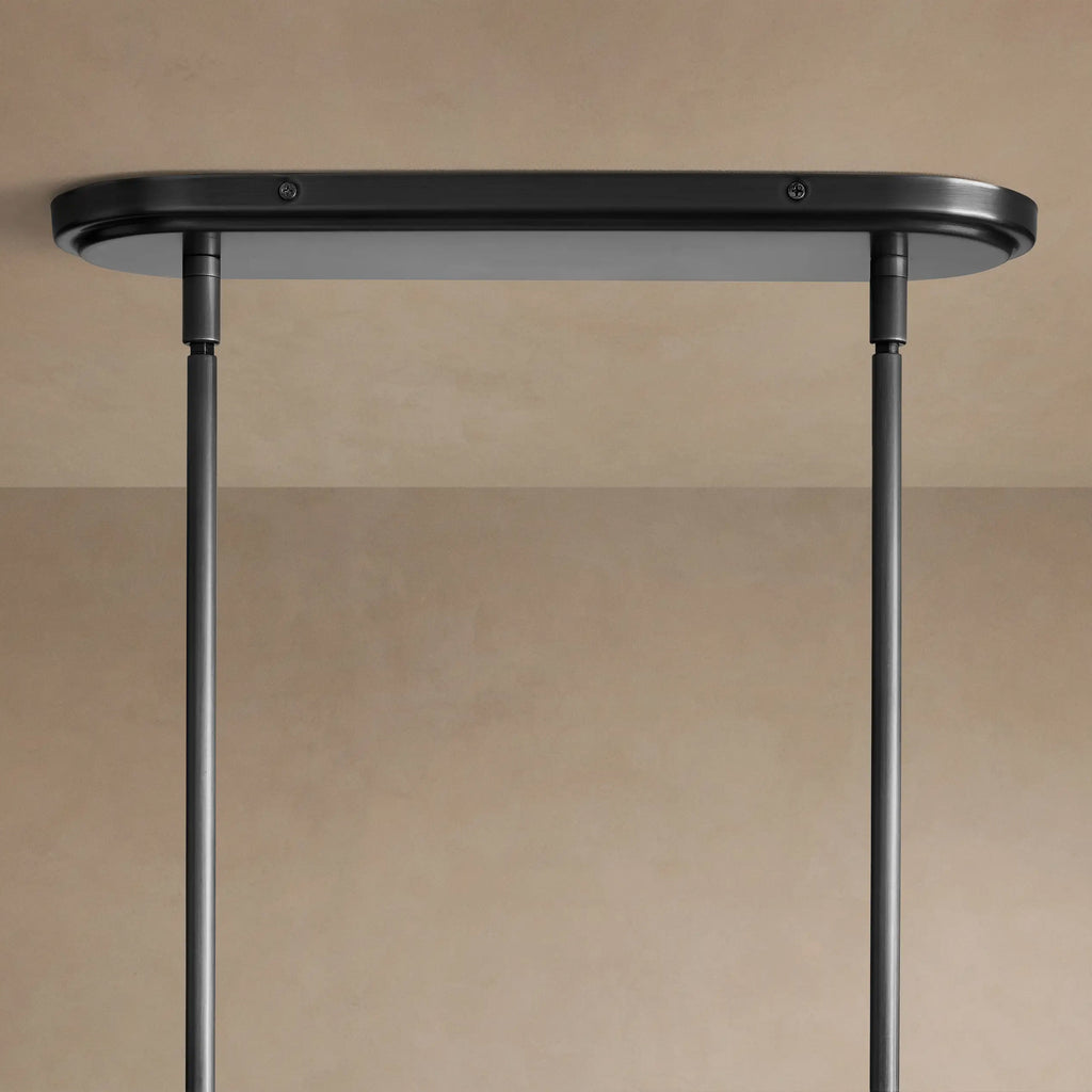 127 cm Fabric Shade Linear Chandelier - Rhodes