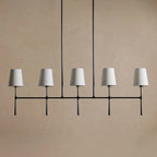 127 cm Fabric Shade Linear Chandelier - Rhodes
