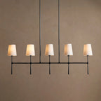 127 cm Fabric Shade Linear Chandelier - Rhodes