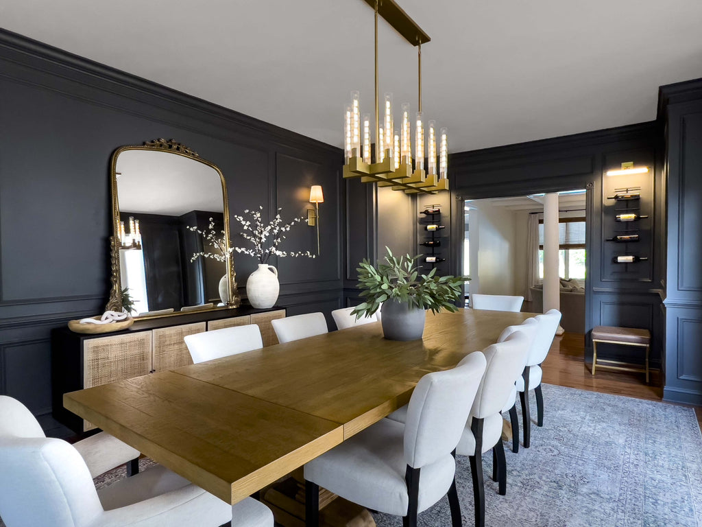 67 Inch Fluted Glass Linear Candle Chandelier - Cannele