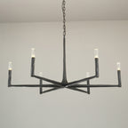 48 Inch Forged Candlestick Chandelier - Thaddeus