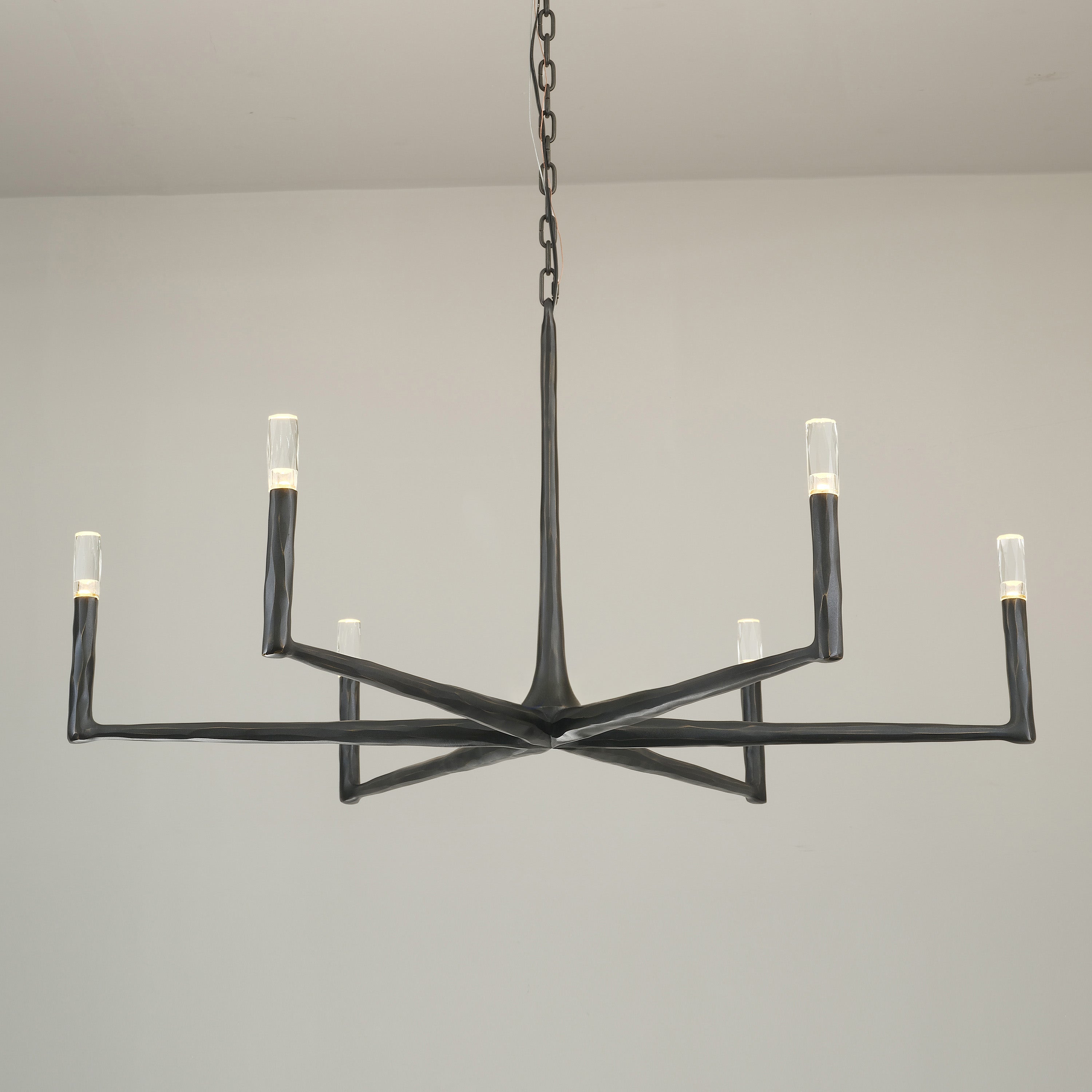 48 Inch Forged Candlestick Chandelier - Thaddeus