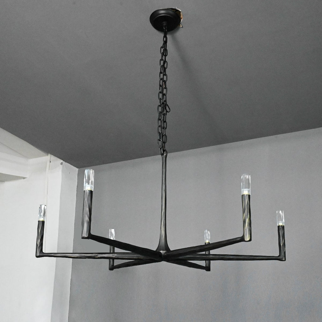 48 Inch Forged Candlestick Chandelier - Thaddeus
