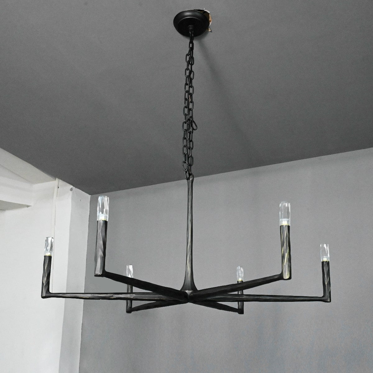 48 Inch Forged Candlestick Chandelier - Thaddeus