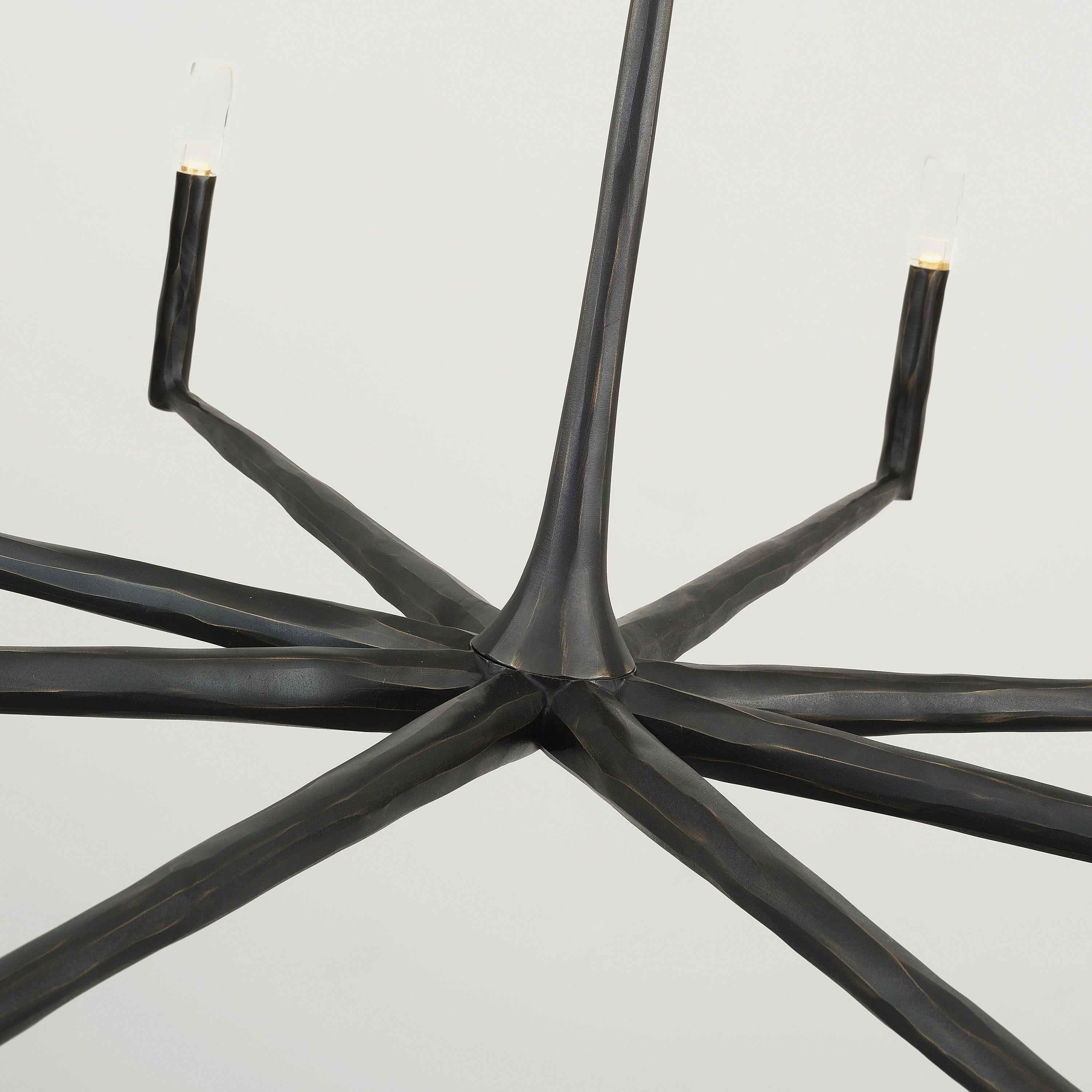 60 Inch Forged Candlestick Chandelier - Thaddeus