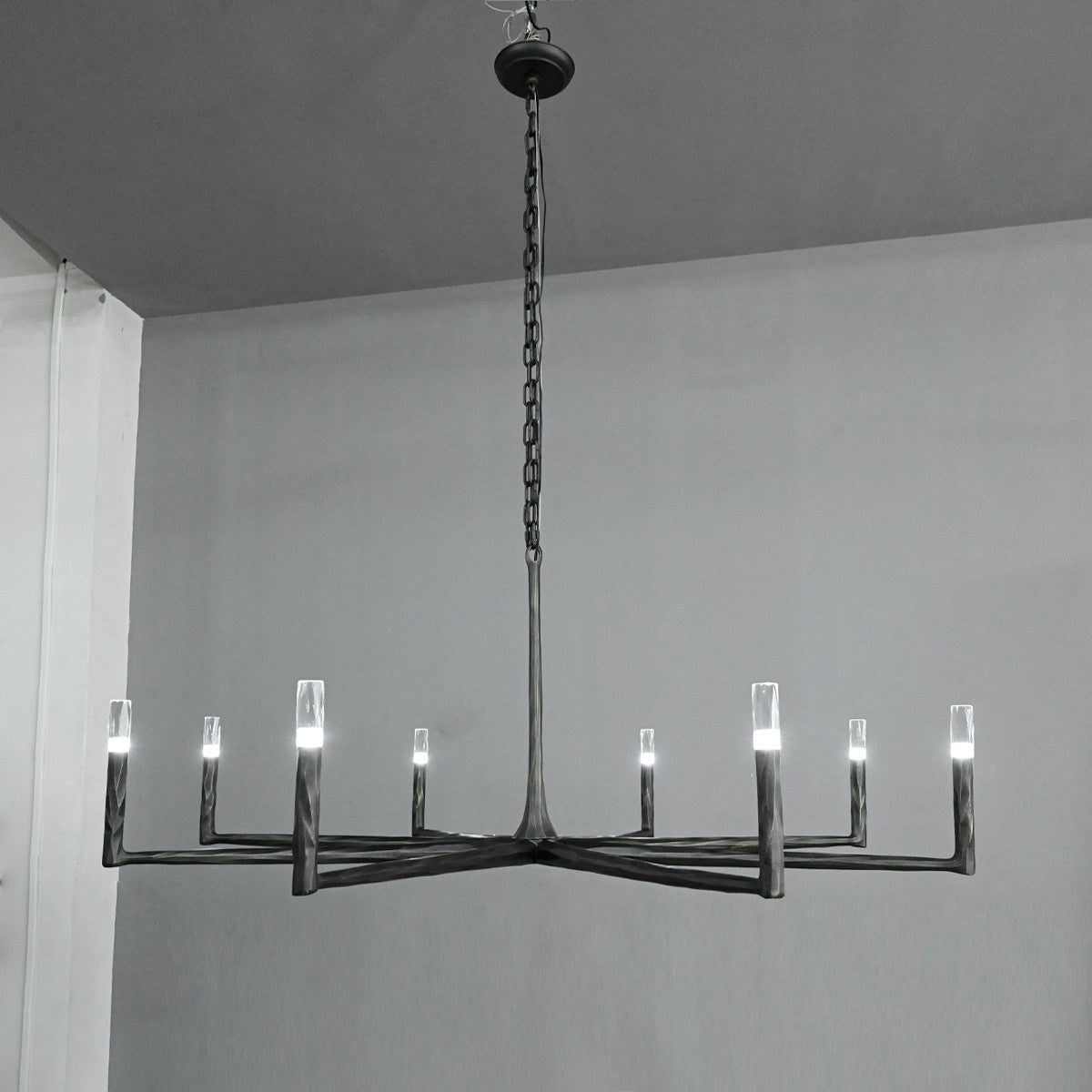 60 Inch Forged Candlestick Chandelier - Thaddeus