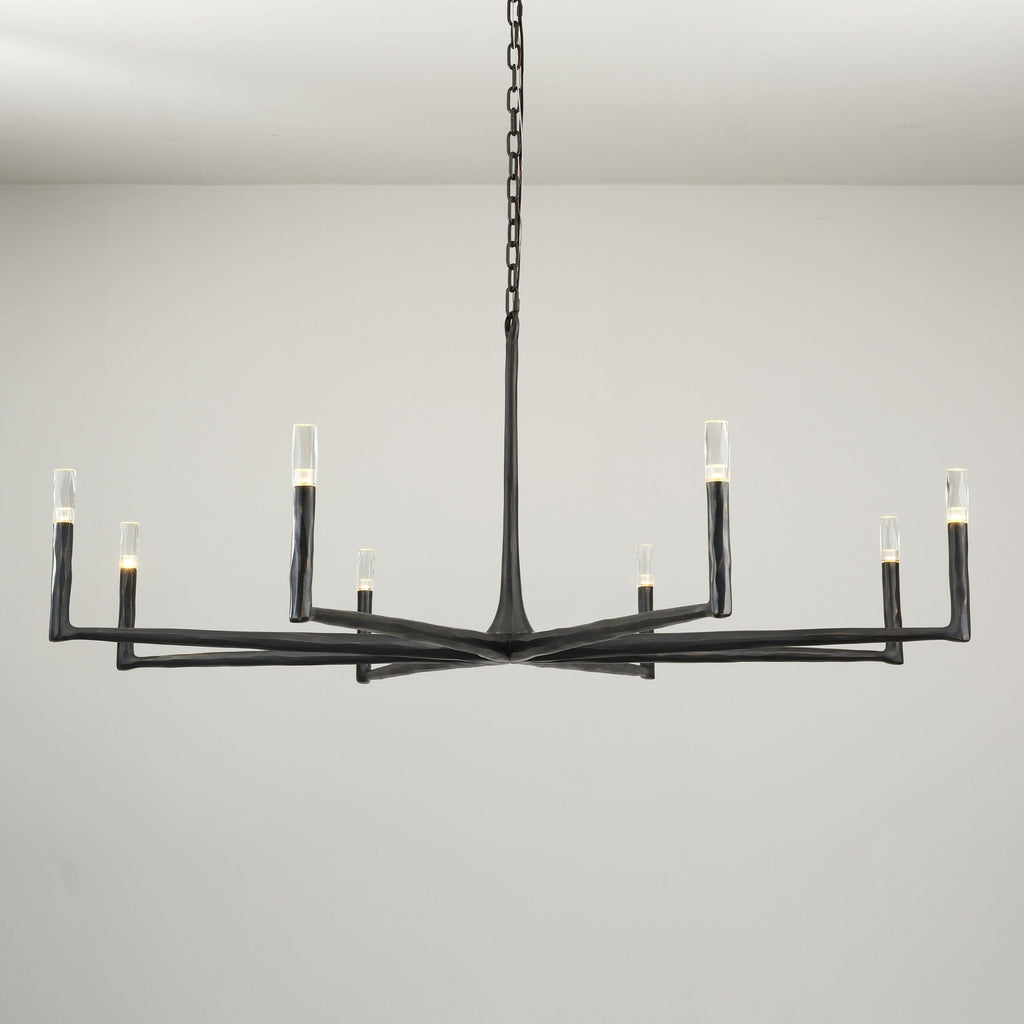 60 Inch Forged Candlestick Chandelier - Thaddeus