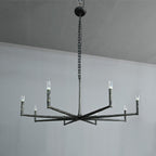 60 Inch Forged Candlestick Chandelier - Thaddeus