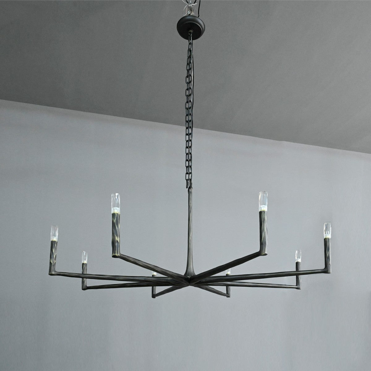60 Inch Forged Candlestick Chandelier - Thaddeus