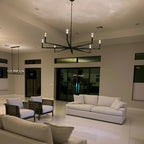 72 Inch Forged Candlestick Arm Chandelier - Thaddeus