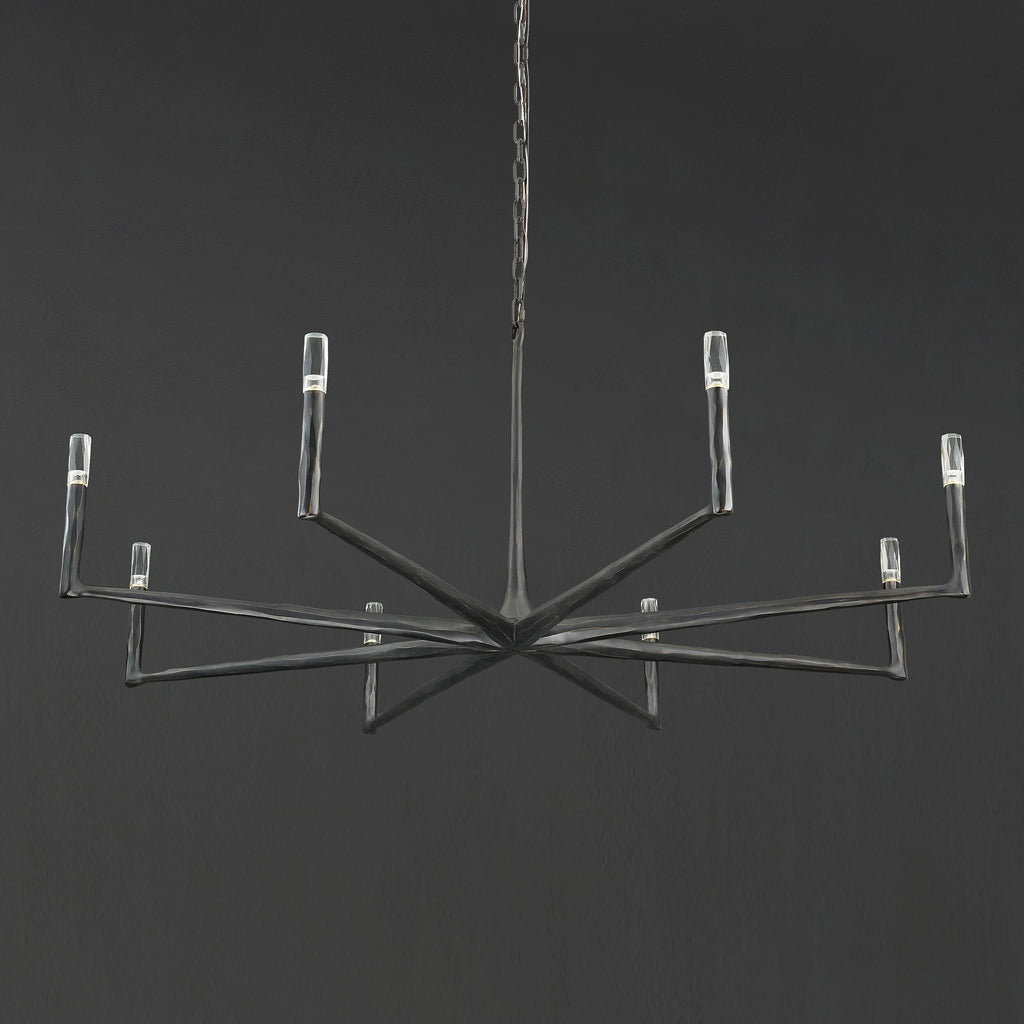 60 Inch Forged Candlestick Chandelier - Thaddeus
