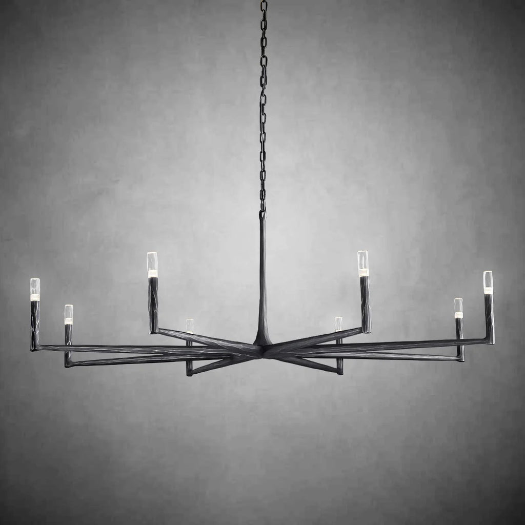 72 Inch Forged Candlestick Chandelier - Thaddeus