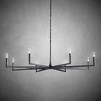 72 Inch Forged Candlestick Chandelier - Thaddeus