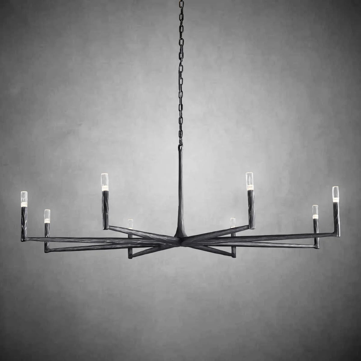 72 Inch Forged Candlestick Chandelier - Thaddeus