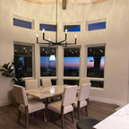 36 Inch Forged Candlestick Chandelier - Thaddeus