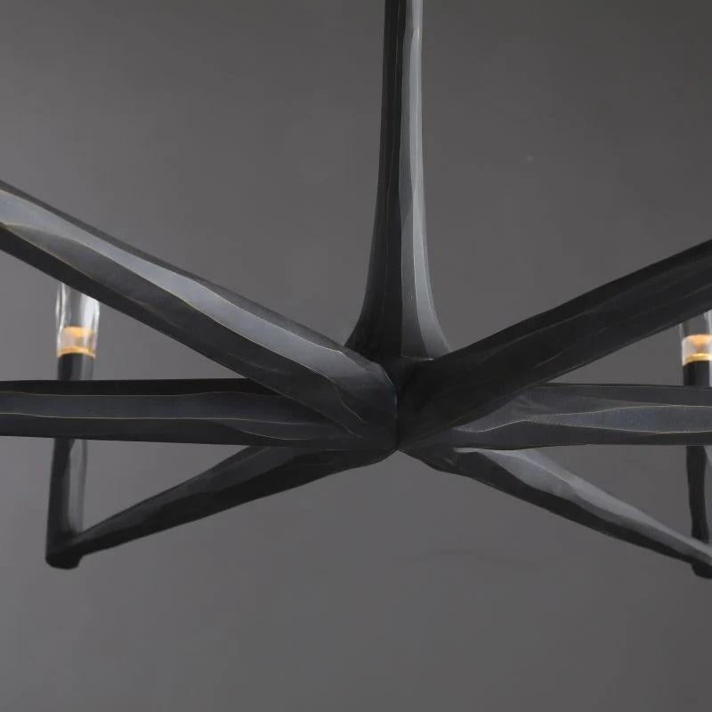 72 Inch Forged Candlestick Chandelier - Thaddeus