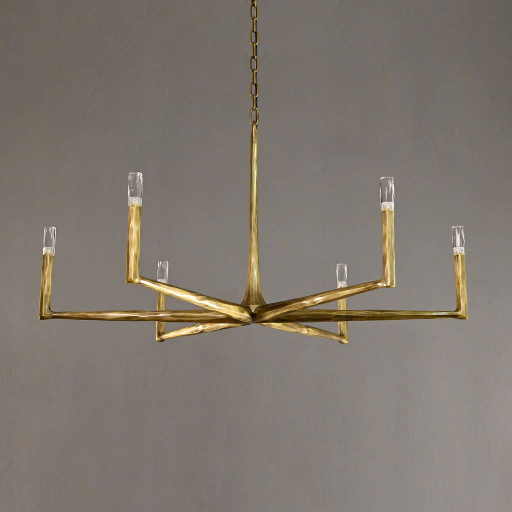 48 Inch Forged Candlestick Chandelier - Thaddeus