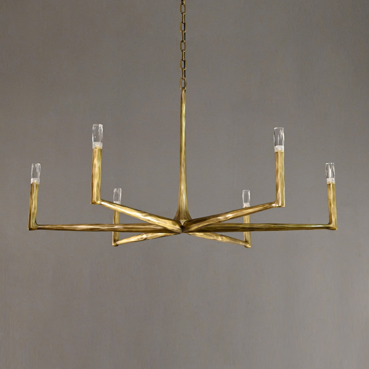 48 Inch Forged Candlestick Chandelier - Thaddeus