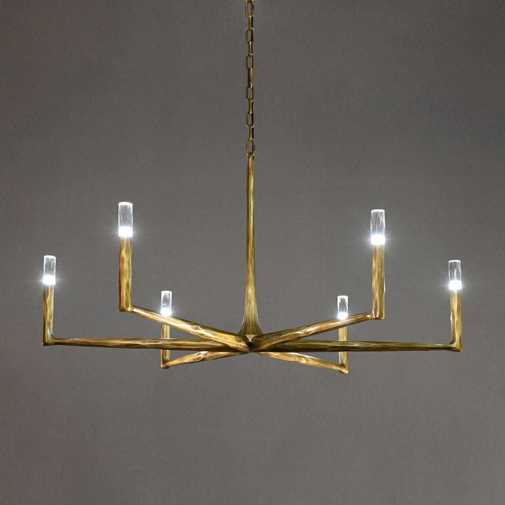 48 Inch Forged Candlestick Chandelier - Thaddeus