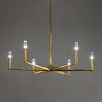 48 Inch Forged Candlestick Chandelier - Thaddeus