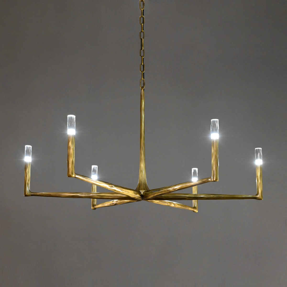 48 Inch Forged Candlestick Chandelier - Thaddeus