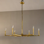 48 Inch Forged Candlestick Chandelier - Thaddeus