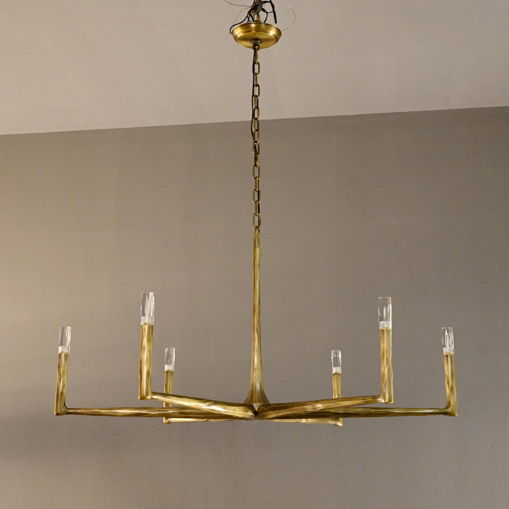48 Inch Forged Candlestick Chandelier - Thaddeus
