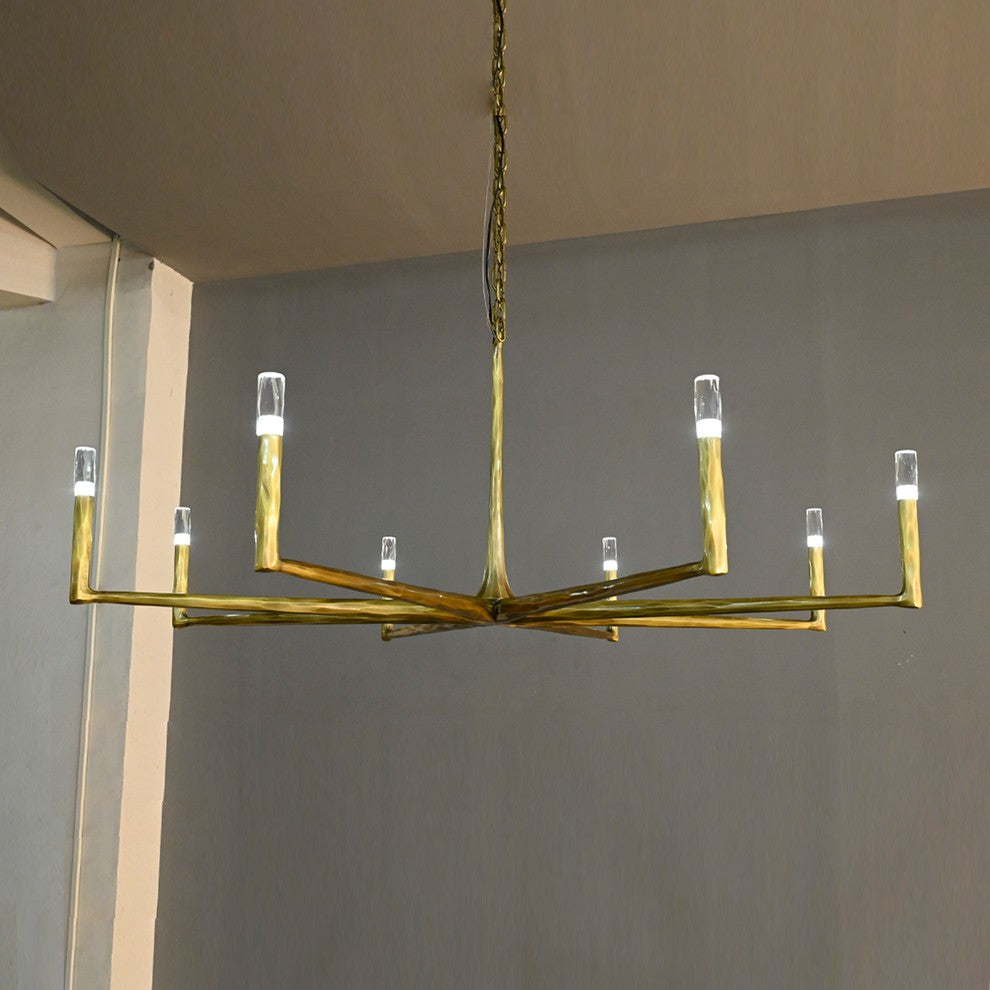 60 Inch Forged Candlestick Chandelier - Thaddeus