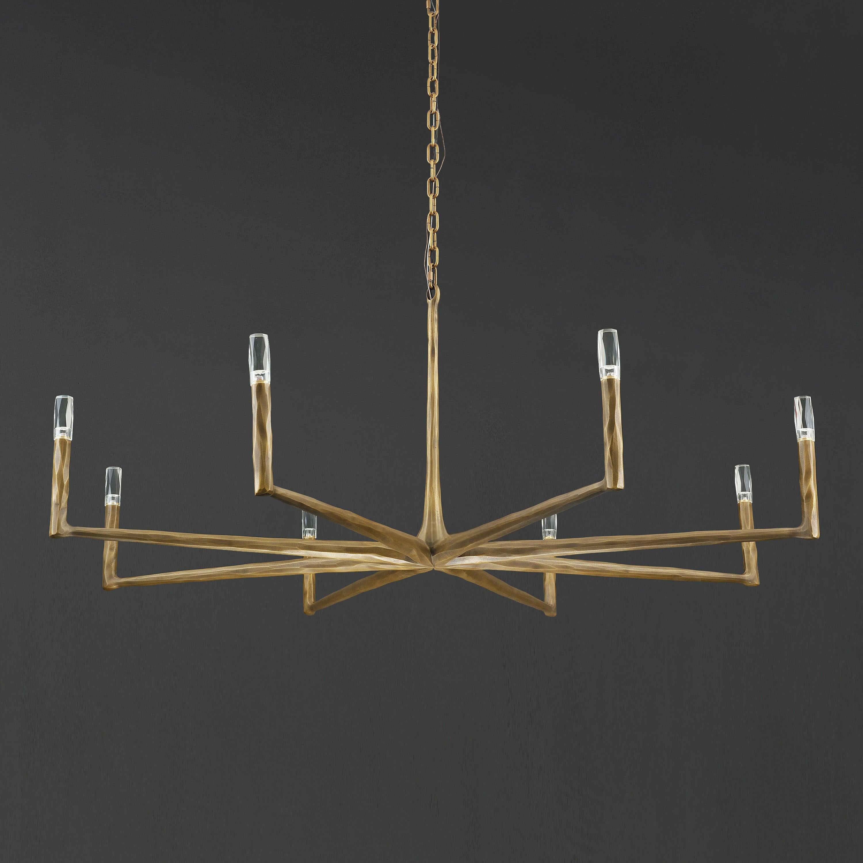 60 Inch Forged Candlestick Chandelier - Thaddeus