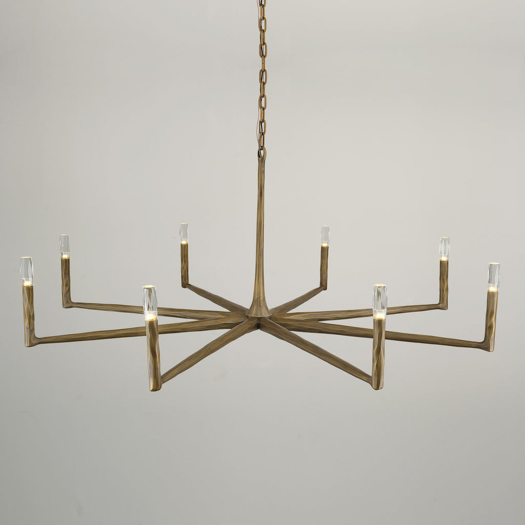 60 Inch Forged Candlestick Chandelier - Thaddeus