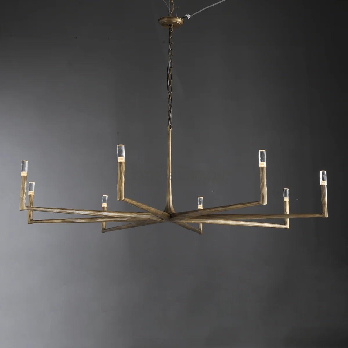 72 Inch Forged Candlestick Chandelier - Thaddeus