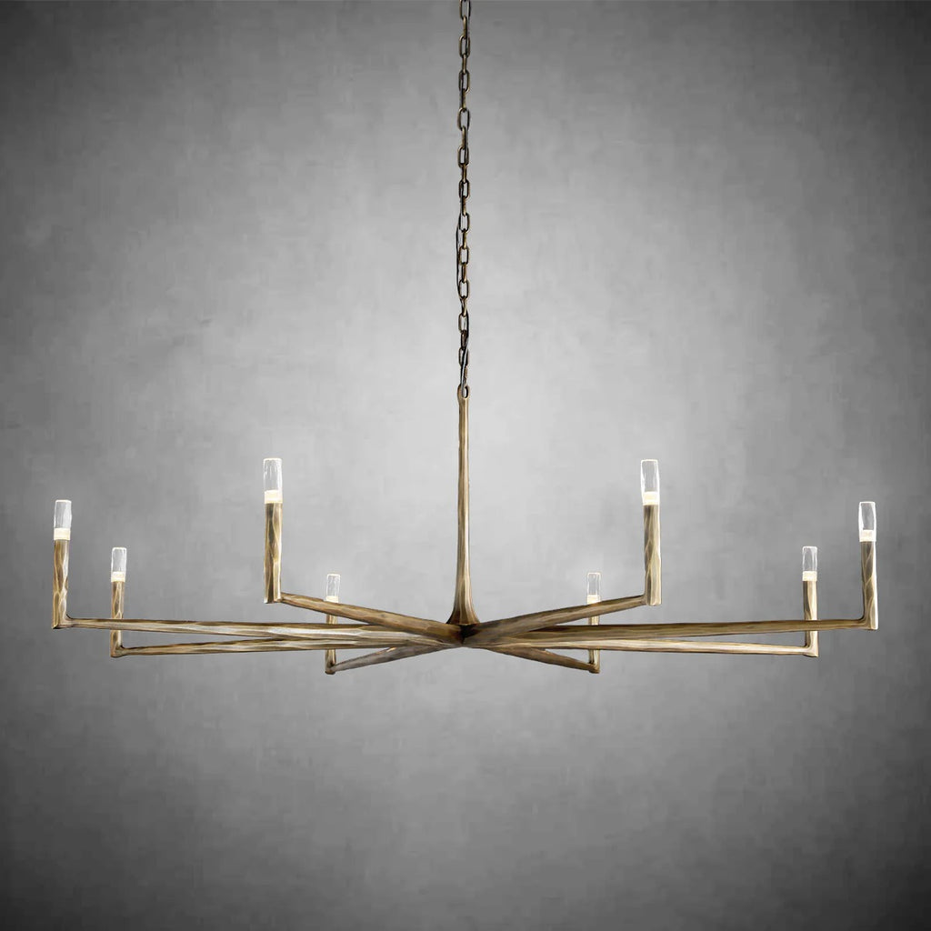 72 Inch Forged Candlestick Chandelier - Thaddeus