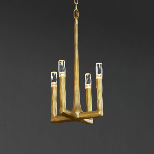 12 Inch Forged Candlestick Pendant Light - Thaddeus