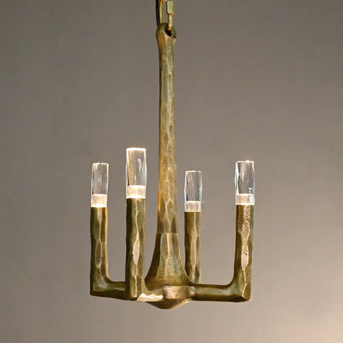 12 Inch Forged Candlestick Pendant Light - Thaddeus