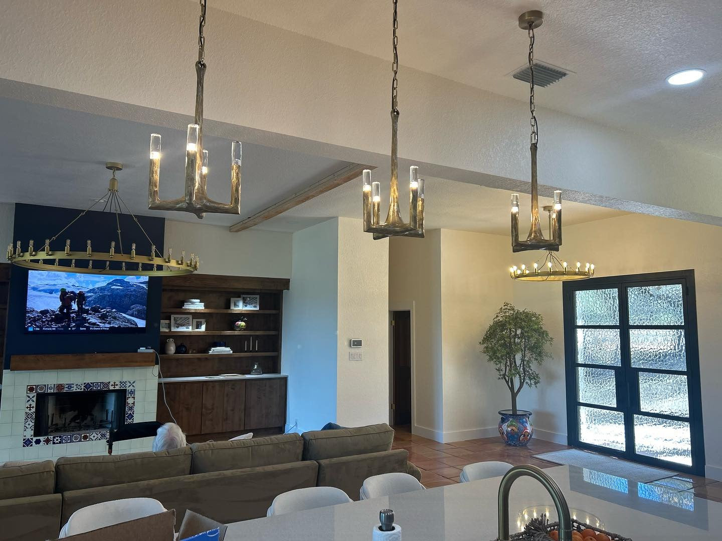 12 Inch Forged Candlestick Pendant Light - Thaddeus