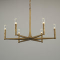 36 Inch Forged Candlestick Arm Chandelier - Thaddeus