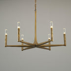 36 Inch Forged Candlestick Chandelier - Thaddeus