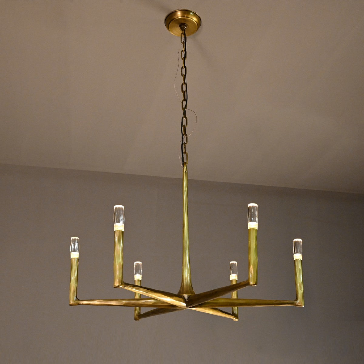 36 Inch Forged Candlestick Chandelier - Thaddeus